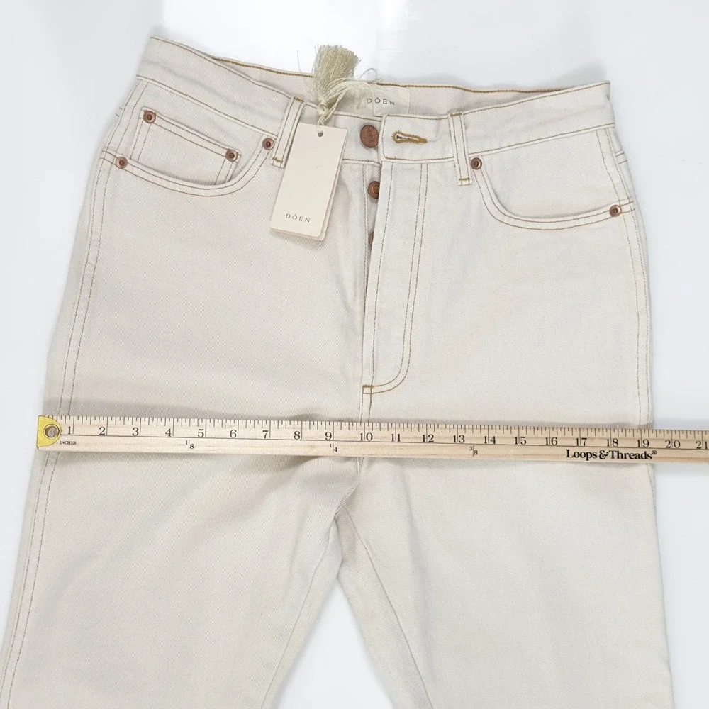 DÔEN Diana High-Rise Jean in Cream‎ – Size 28